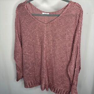 Blu Ivy Mauve Sweater Top-Size S/M